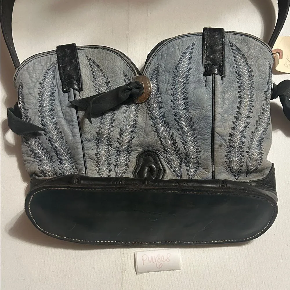 Chic Black and Gray Women's Shoulder Bag